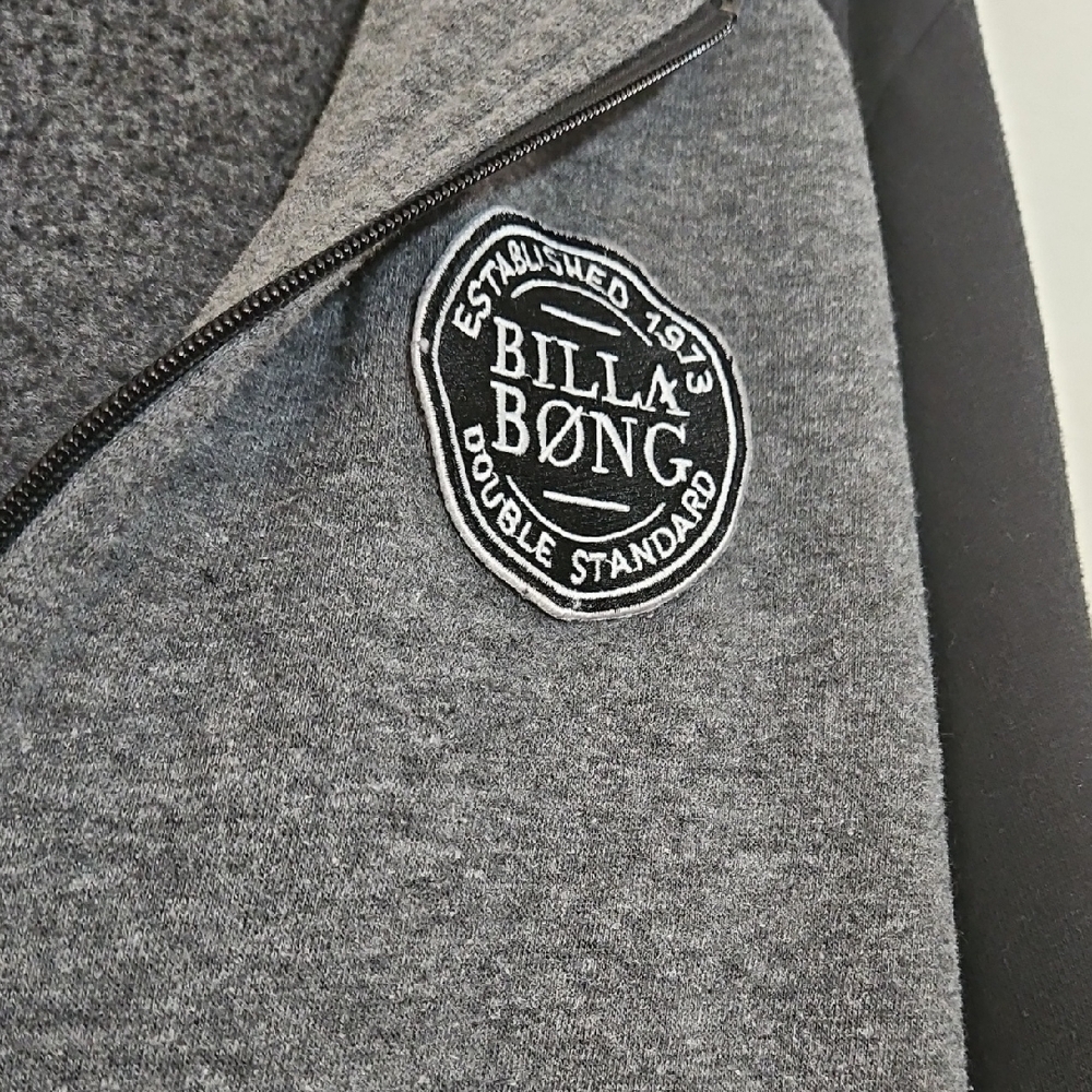 Billabong Charcoal and Black Zip-Up Hoodie - Picture 3 of 11
